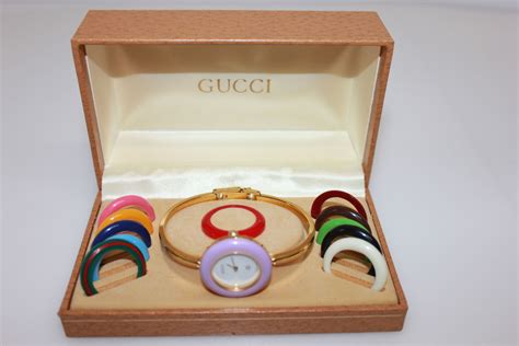 ladies gucci watch straps|gucci watch with interchangeable bands.